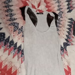 B'leev Tank top casual shirt grey size medium